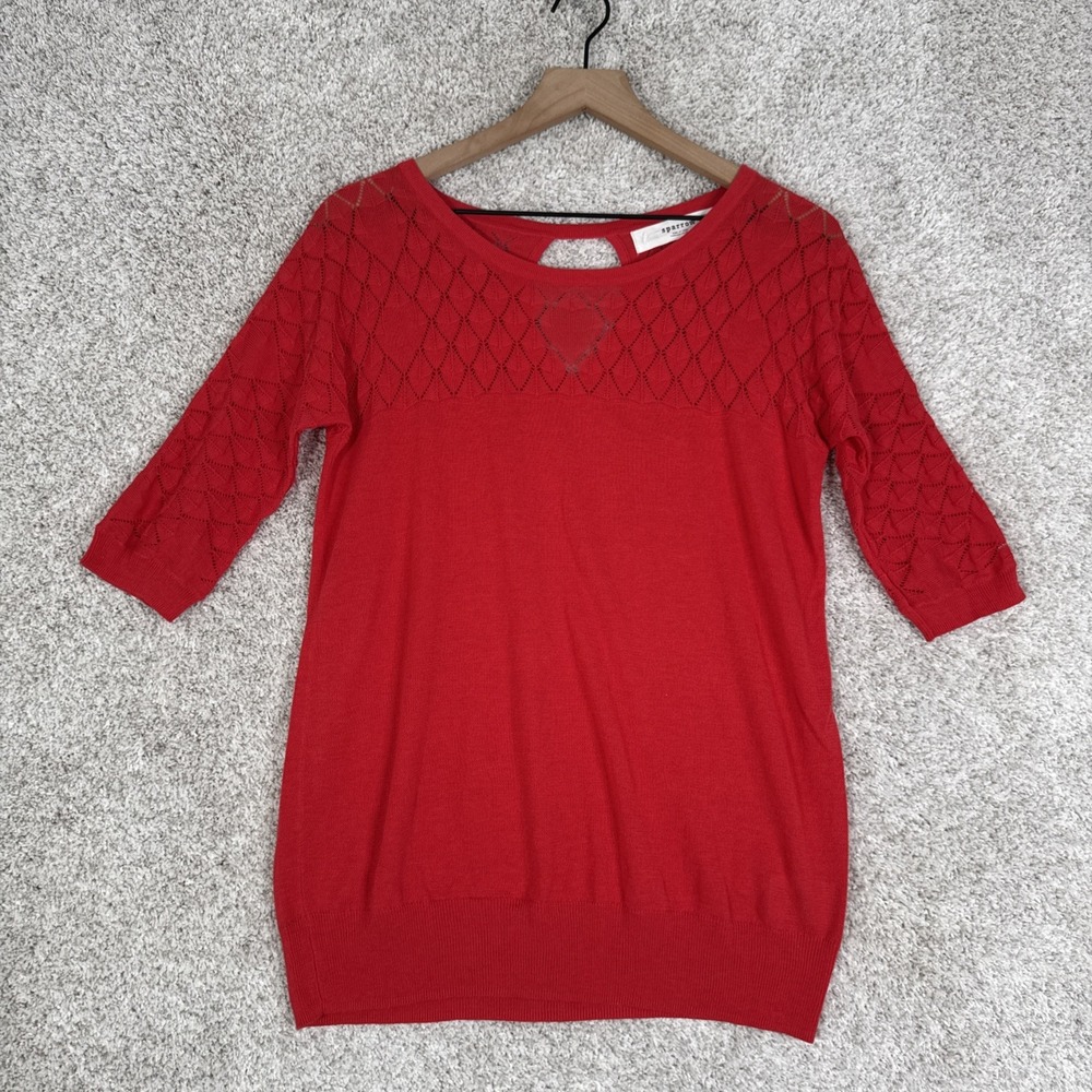 SPARROW Women's Size L Anthropologie Red Sweater